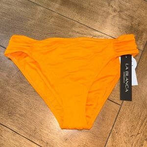 La Blanca Vibrant Neon Orange Bikini Bottom
